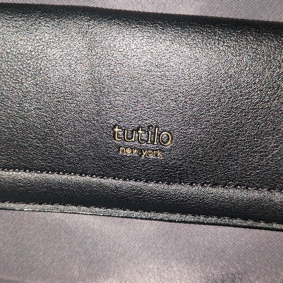 Tutilo charcoal gray with black trim backpack. main image 10